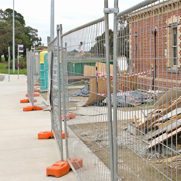 what's the process for booking the removal of the temporary fence once my job or even is completed